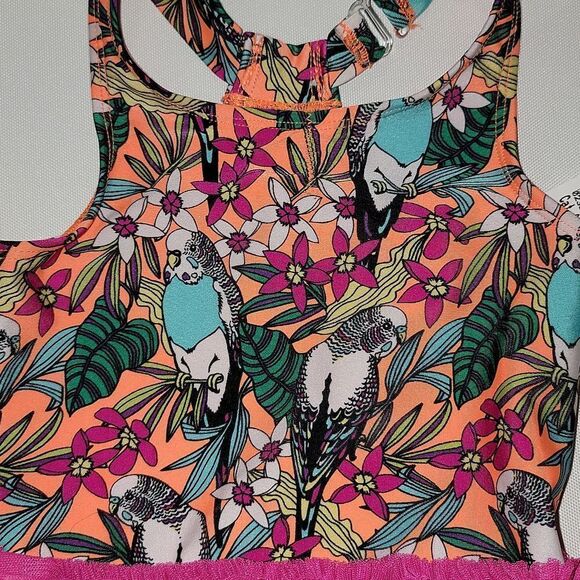 Cat & Jack Parakeet Bright Colored One Piece Swimsuit Size 2T - Picture 3 of 8